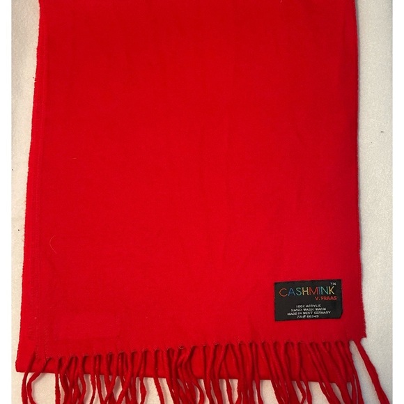 V. FRAAS Accessories - Cashmink Scarf in Bold Red